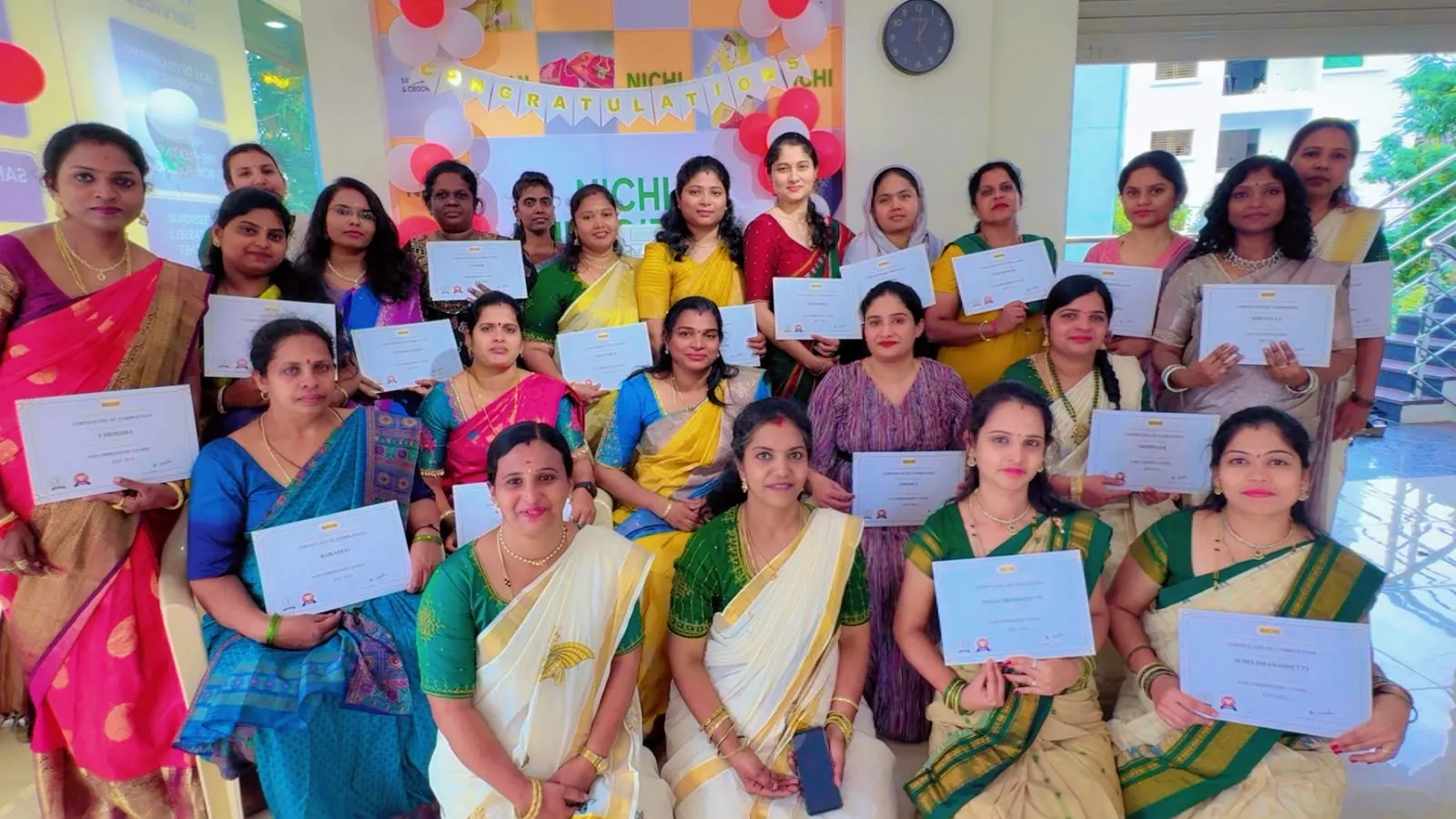 Student achievements at Nichi Embroidery
