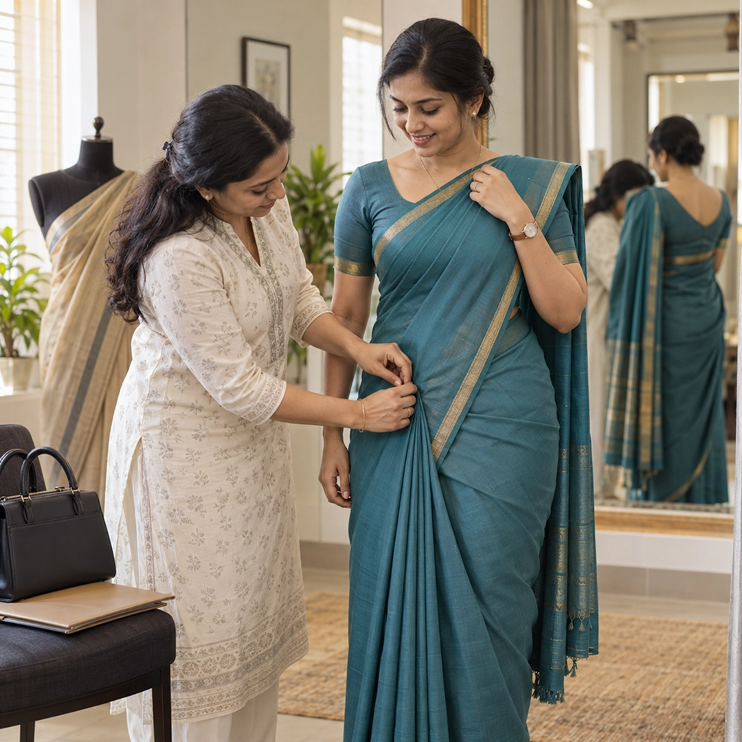 Saree Draping for Banking Professionals: Simple Tips That Actually Work