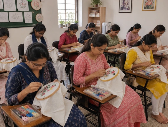 Learn Hand Embroidery with Expert Guidance Near Koramangala